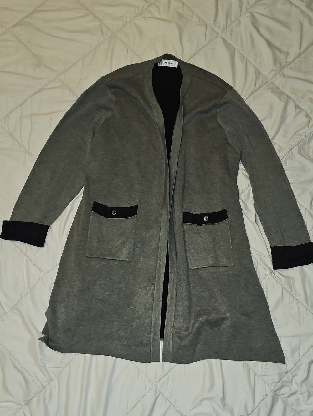 Jones Studio Cardigan 3x Acrylic Blend Stretchable Euc
